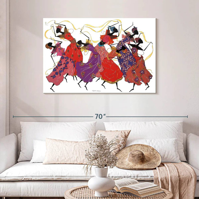 Danseuse en mauve Enn, H 30 po x l 45 po