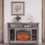 Foyer électrique encastrable 23 po - effet de flamme et bûche, chaleur 1400W, dispositif de protection contre la surchauffe, 11 options de température, flamme réaliste de bûche de 23 pieds carrés, réglages,