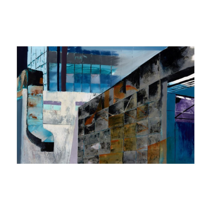 Urban Wall Street Print by Derek Shaw, Outdoor, 40" H x 60" W x 1.5" D