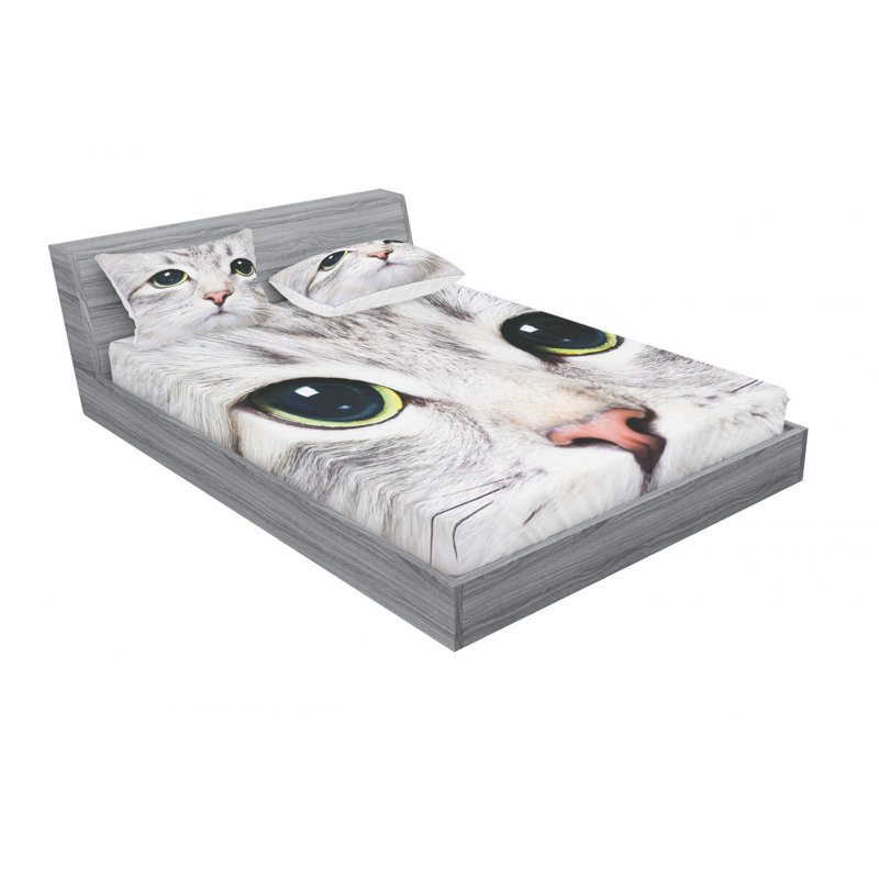 Microfiber Sheet Set, Queen Sheet Set with Fitted Sheet