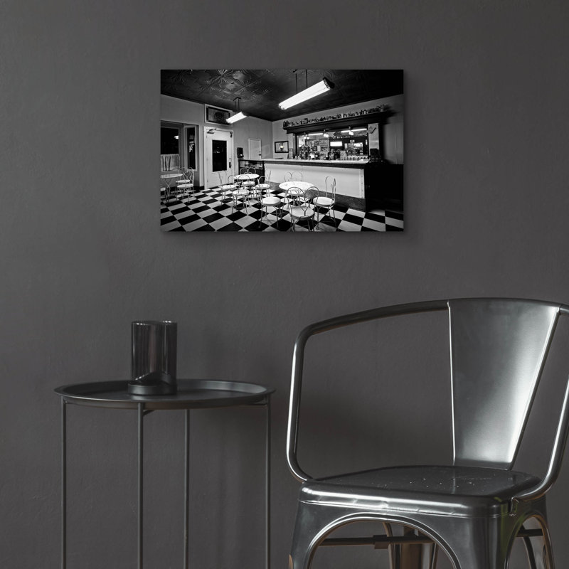  «Soda Parlor» par Decent Exposures, art mural en verre acrylique, 24 po x 16 po, H 16 po x l 24 po