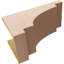 Bois de cèdre méditerranéen, grain de bois TimberThane Corbel, brun clair apprêté-88291049
