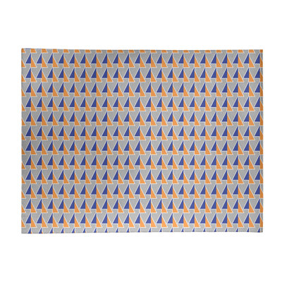 Tapis gris/bleu/saumon-zone shifted arrows