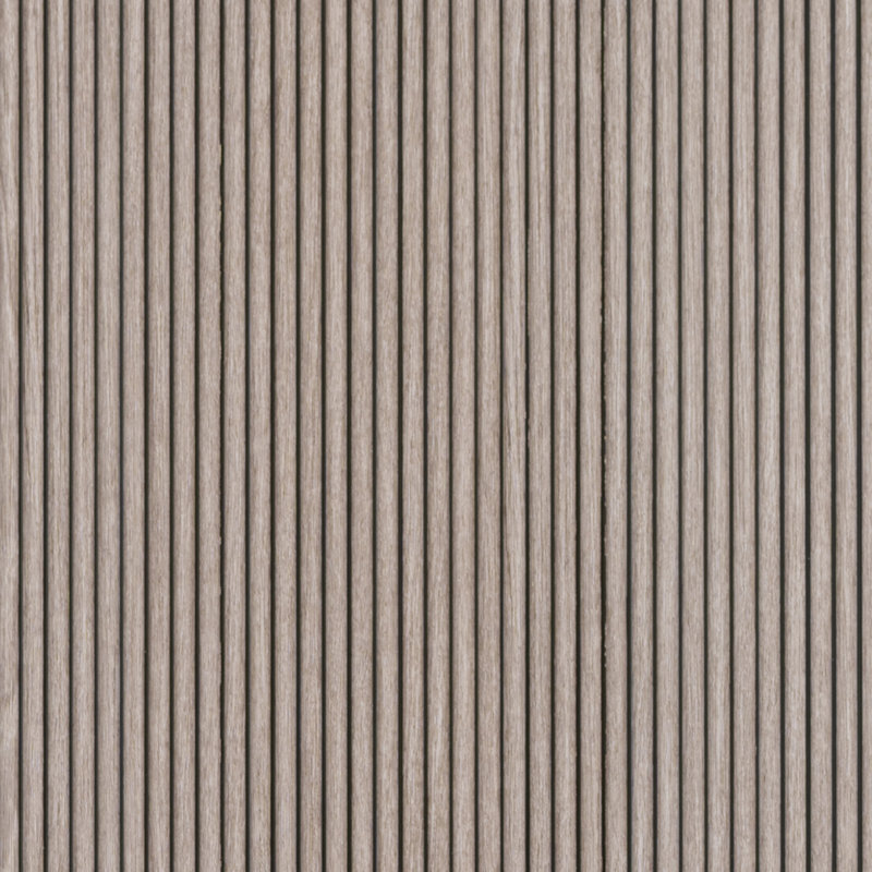 Mini-lattes arrondies en lattes de bois recouvertes de polystyrène de L 112 po x l 12 po x P 0,25 po, Frêne