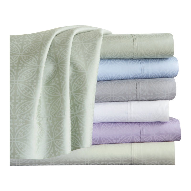 Bone Cotton Percale Twin XL Deep Pocket Sheet Set