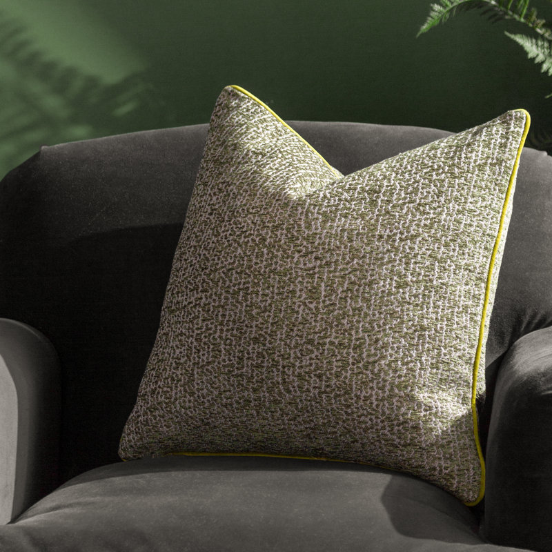 Cirro Square Cushion, Green, Polyester
