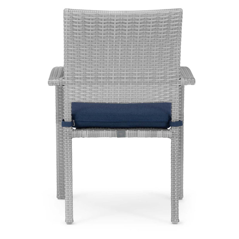 Winnie Stacking Patio Dining Armchair with Cushion, Spectrum Indigo Sunbrella®