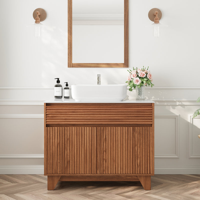 Freestanding Standard With Stone Top