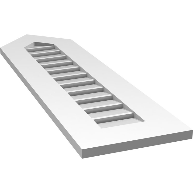 Ventilé à pignon en uréthane fonctionnel à hauteur de crête fonctionnelle 4/12, brun clair apprêté, 12/12
