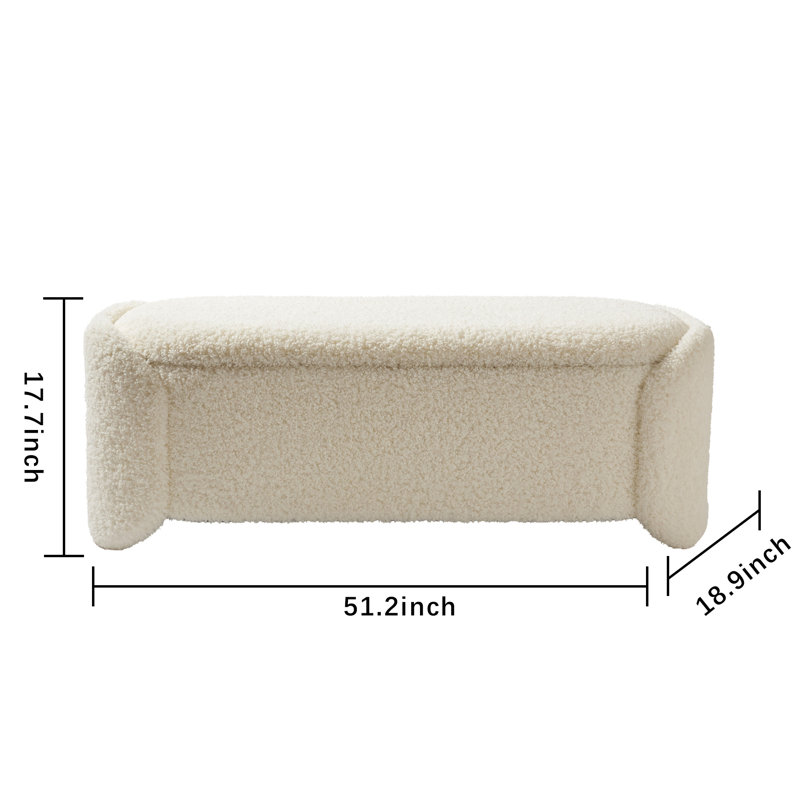 51.2'' Wide Rectangle Storage Ottoman