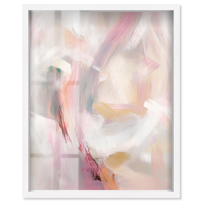 «Soft Swirls II», reproduction d'ombre par Art Remedy, H 46 po x l 37 po, Blanc