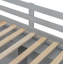 Lit superposé simple au-dessus de double avec escalier de rangement, garde-robe, USB et lit léger, blanc-127915136