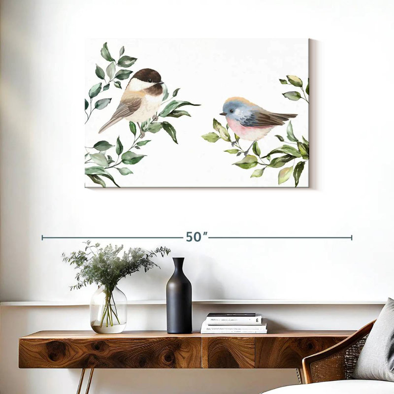 Brampt Birds On Branches, 24" H x 36" W