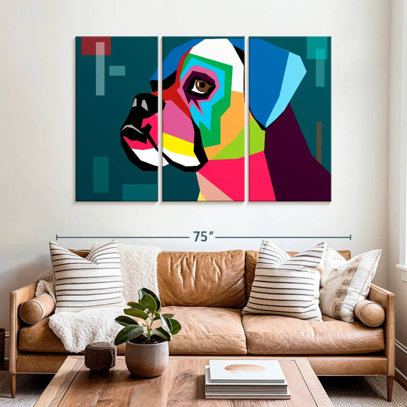 Brampt Boxer, 42" H x 65" W