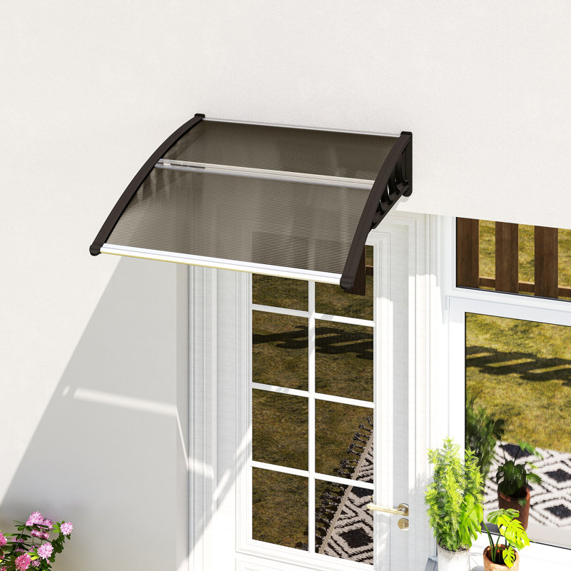 Outsunny Retractable, Brown