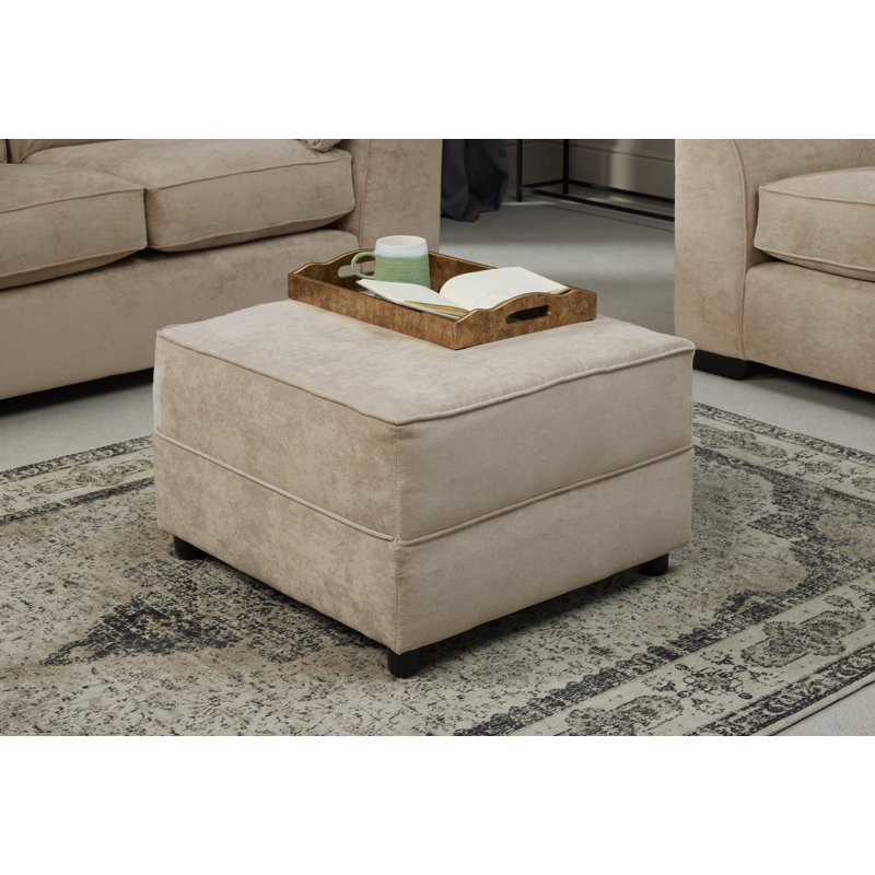 Shailjia Upholstered Footstool, Mink