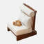 Chaise de loisirs simple en bois massif de style nordique