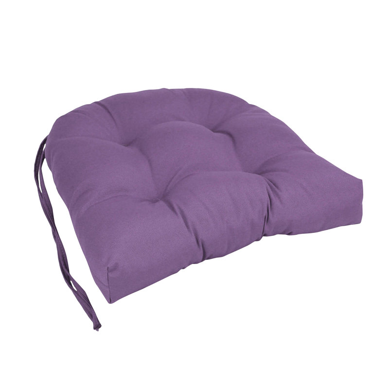 Outdoor 3.5'' Dining Chair Seat Cushion, Grape