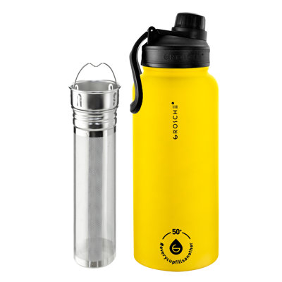 Verre à pied en acier inoxydable 32 oz GROSCHE Chicago Bouteille d'infusion