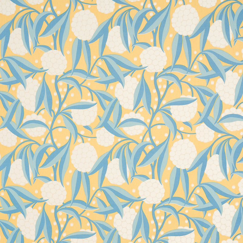 Rubus Cotton Linen Fabric, Yellow