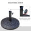 Base de parasol robuste, base extérieure de porte-parapluie