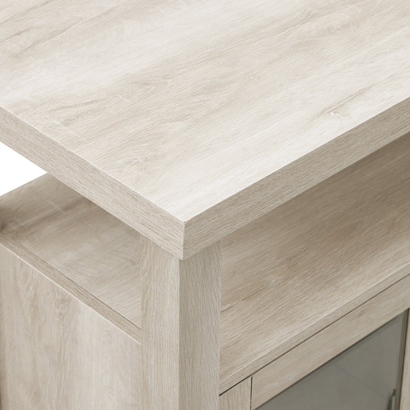 Keron 52" Wide 2-Door Sideboard, White Oak