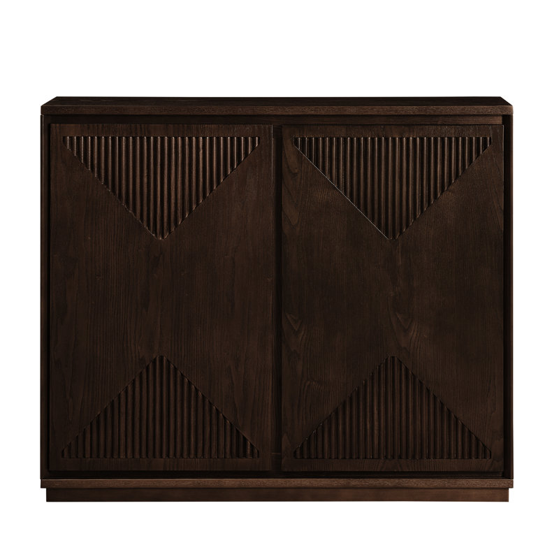 Buffet Mid-Century moderne en noyer foncé