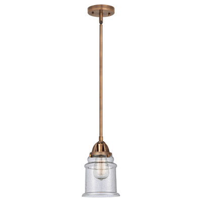 Nouveau 2 - Alvi - Mini-luminaire suspendu avec tige 1 lumière - Ampoule DEL - - Abat-jour