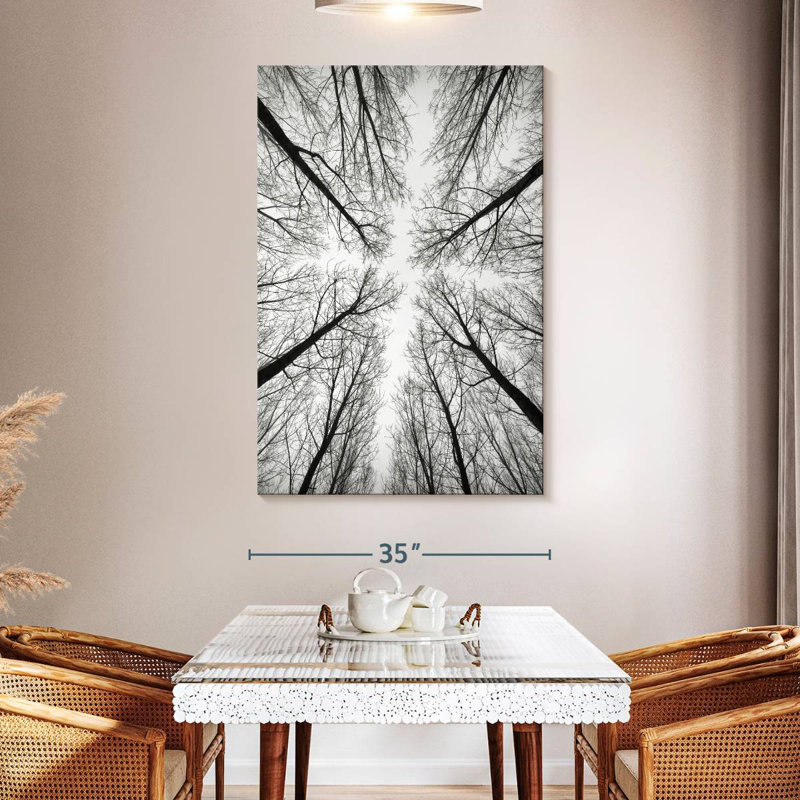 Harnek Monochrome Bare Trees, 51" H x 34" W