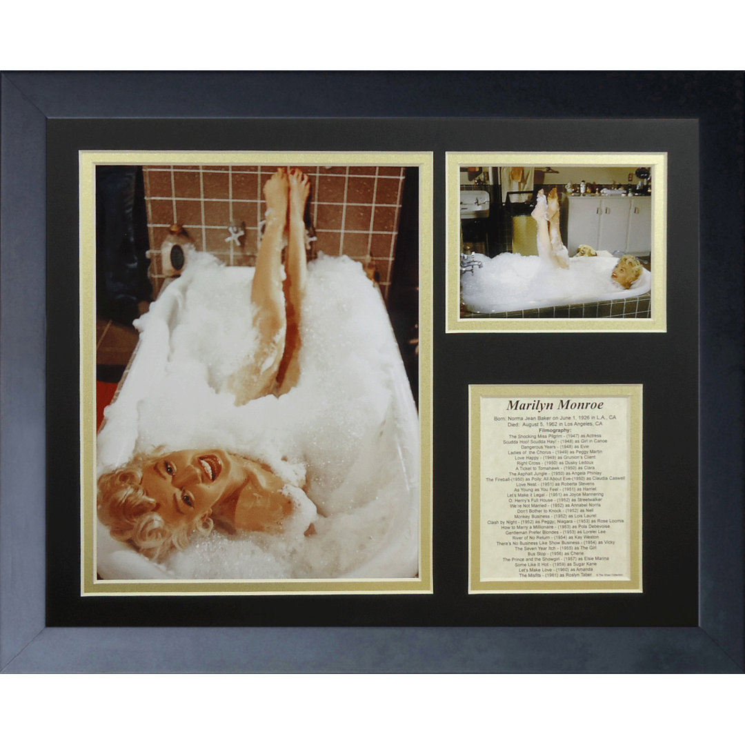 Marilyn Monroe Tub Framed Memorabili House of Hampton®