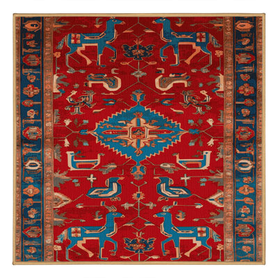 Tapis brun lavable à la machine