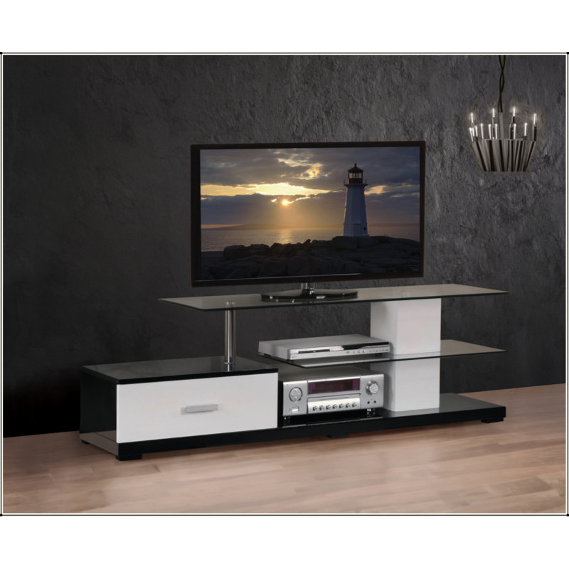 Meuble télé blanc et noir