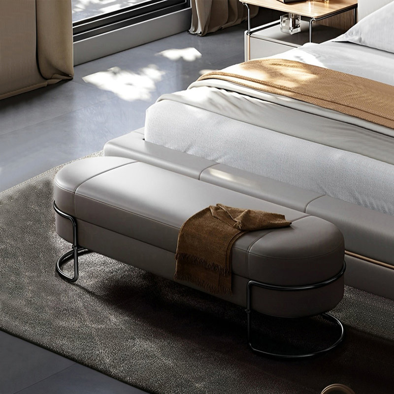 Banc de rangement Borset, Gris