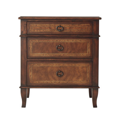 Brooksby 3 Drawer Nightstand by Theodore Alexander