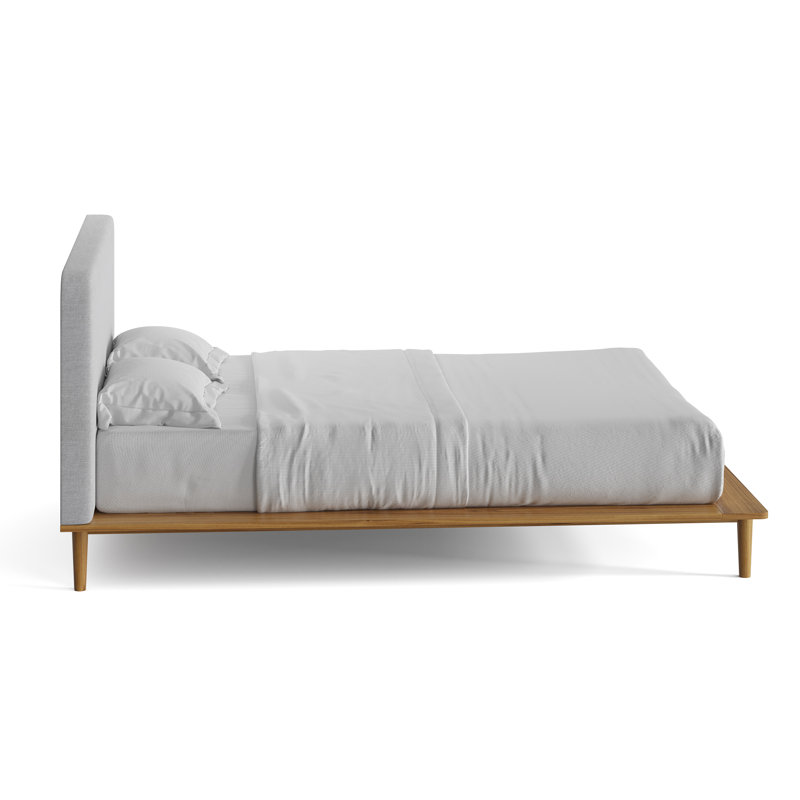 Alab Upholstered Platform Bed, Queen, Natural