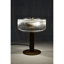 Lampe de table en verre nervuré
