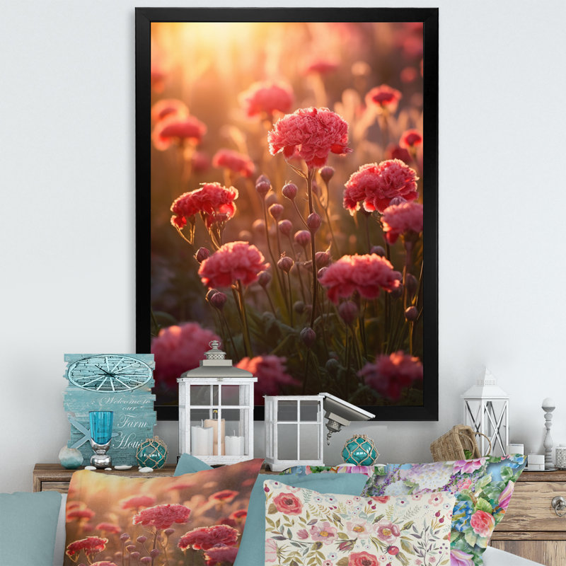 Rétro œillets bruns II sur toile, H 32 po x l 24 po x P 1 po, Cadre simple noir