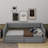 Twin XL To King Size Upholstered Daybed With Drawers-1077615608