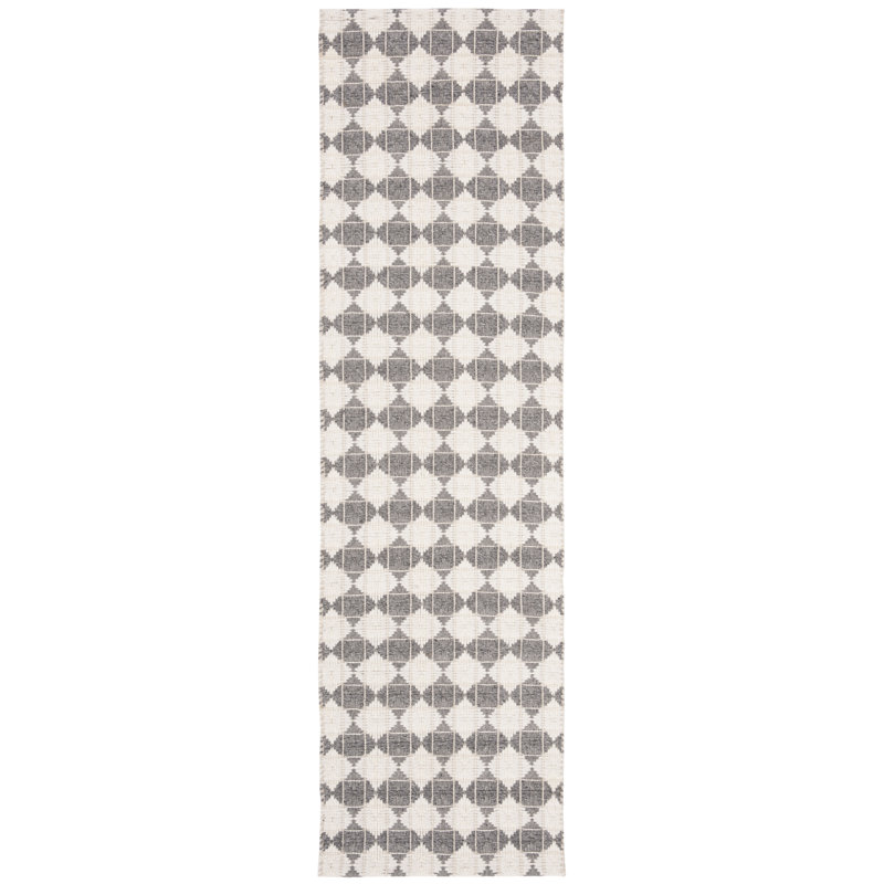 Eisenhauer Natura Hand Woven Performance Checkered Rug, Runner 2'3" x 8'