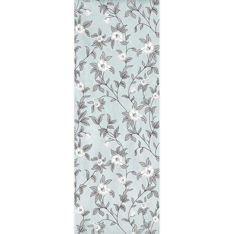 Bordure florale pelez et collez, L 132 po x l 48 po
