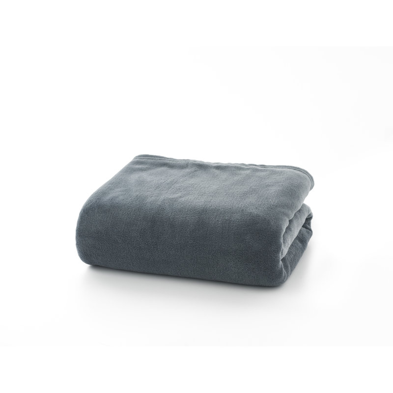 Snuggle Touch Supersoft Fleece Throw, Charcoal