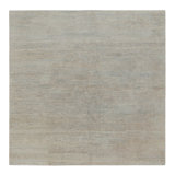Textural Hand Knotted Silk Striped Area Rug