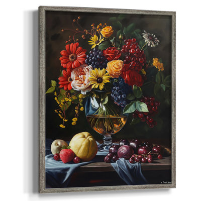Reproduction encadrée FLORAL Series DCCxxxix - bois massif