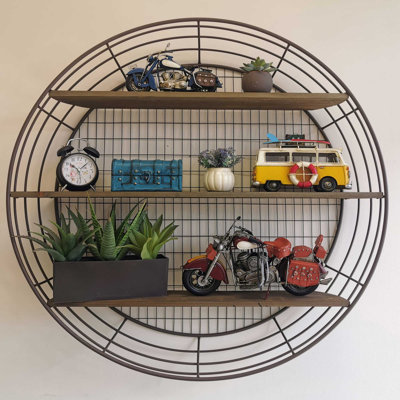 3 Piece Circle Metal Tiered Shelf