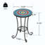 Table d'appoint de patio avec tablette