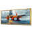 Toile avec cadre flottant or