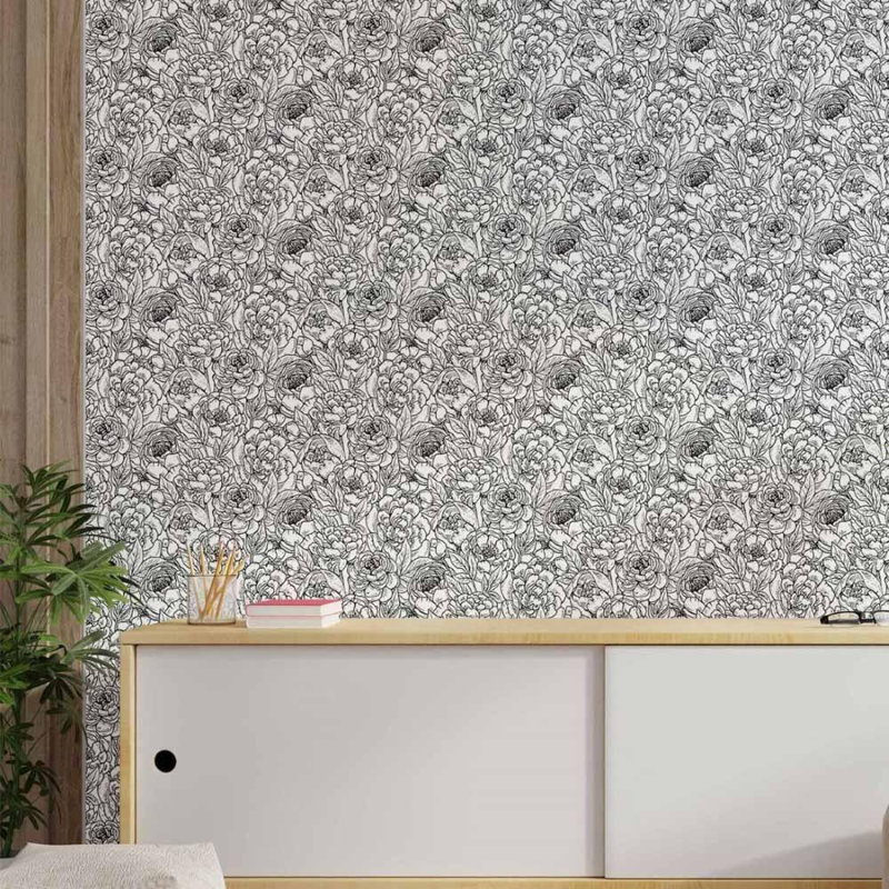 Rouleau de papier peint lisse L 126 po x l 24 po Ajalon