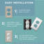 Classic Beadboard 2-Gang Toggle Light Switch / Rocker Combination Wall Plate