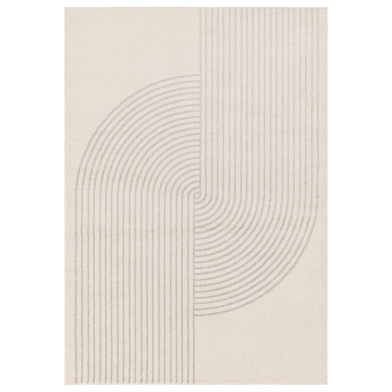 Arch Abstract Modern Easy To Clean Rug For Living Room Bedroom And Dining Room, Rectangle 80 x 150cm, Chenille/Cotton