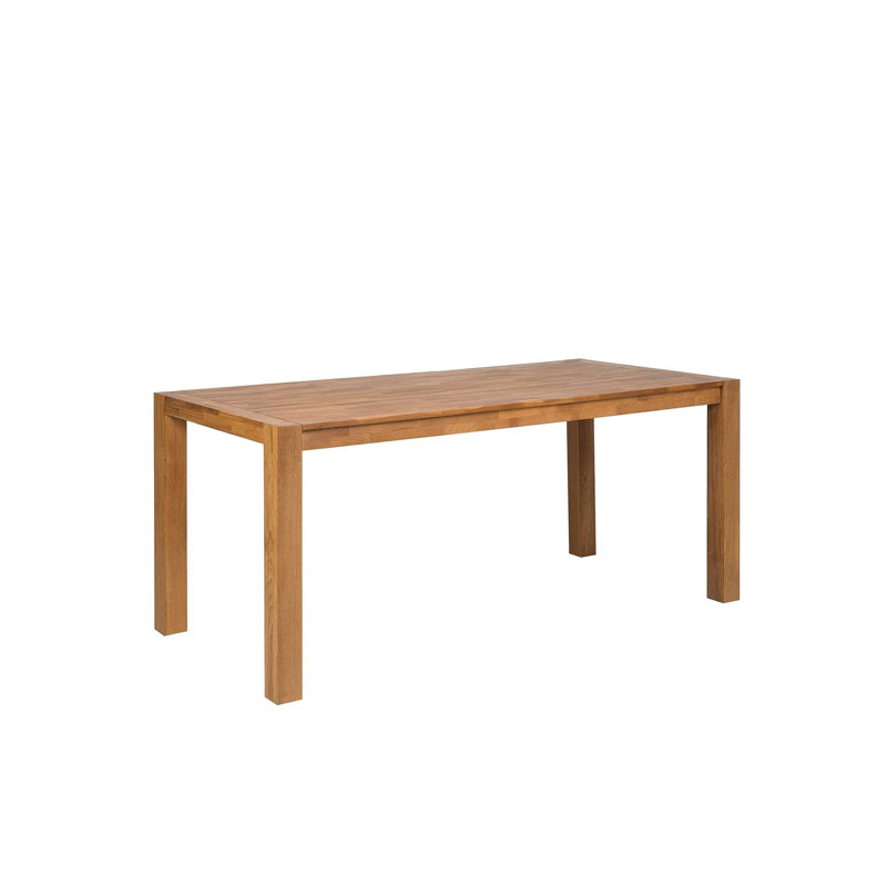 Fairchild Oak Solid Wood Top Dining Table, 150cm W x 90cm D, Tan